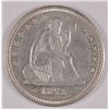 Image 1 : 1873 ARROWS SEATED LIBERTY QUARTER AU+ WELL STRUCK