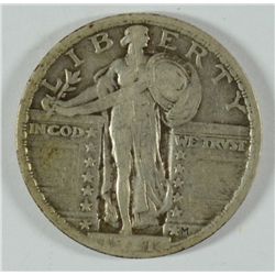 1921 STANDING LIBERTY QUARTER, F/VF KEY DATE!