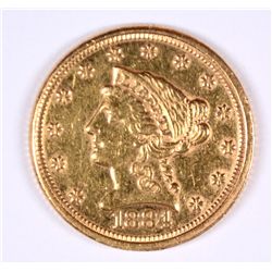 1884 $2.50 GOLD AU 53