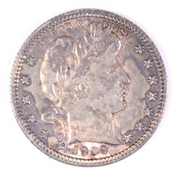 1909-D BARBER QUARTER MS63 BEAUTIFUL COLORS