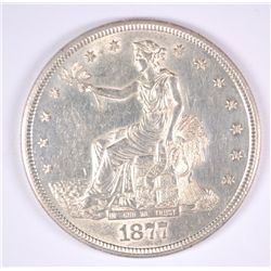 1877-S TRADE DOLLAR MS61 CLEANED