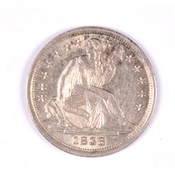 1838 HALF DIME MS-63