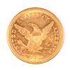 Image 2 : 1874 $2.50 GOLD LIBERTY MS-62 CLEANED