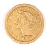 Image 1 : 1841-C $5 GOLD LIBERTY VF