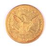 Image 2 : 1857-C $5.00 GOLD LIBERTY AU