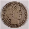 Image 1 : 1913-D BARBER HALF DOLLAR, VF