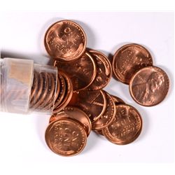 ORIGINAL GEM BU ROLL OF 1952 LINCOLN CENTS