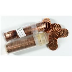 LOT OF ( 2 ) ORIGINAL GEM BU ROLLS OF  LINCOLN CENTS: 1952-D AND 1955