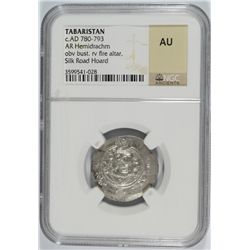(AD 780-793) TABARISTAN (AR HEMIDRACHM) NGC AU