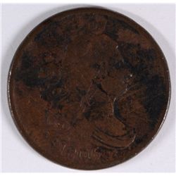 1806 HALF CENT VF DETAILS DARK, HAS MARKS ON OBVERSE