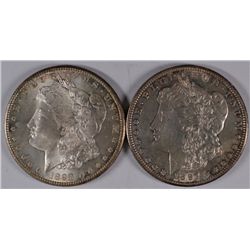MORGAN DOLLARS - 1897-S AU & 1898-O MS63