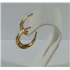 Image 2 : 10k YELLOW GOLD FASHION HOOP EARRINGS (NICE CONDITION) (1.4 dwt)