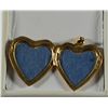 Image 2 : 10k HEART LOCKET with COLORED STONES "LOOKS NEW" (1.6 dwt)