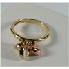 Image 3 : 2 - 14K TRI-COLORED RINGS, 1- SIZE 7 MULTI BAND & 1- SIZE 3 PINKY RING w/HEARTS