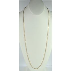 14k YELLOW GOLD SOLID CHAIN 30" NICE CONDITION (5.0 dwt)