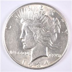 1934-S PEACE DOLLAR AU