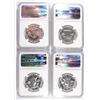 Image 2 : LOT OF ( 4 ) 1962 FRANKLIN HALF DOLLARS, NGC  PROOF-67