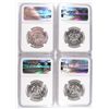 Image 2 : LOT OF ( 4 ) 1964 KENNEDY HALF DOLLARS, NGC PROOF-67