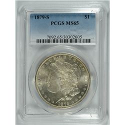 1879-S MORGAN DOLLAR PCGS MS-65