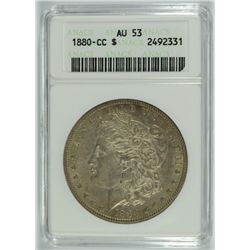 1880-CC MORGAN DOLLAR ANACS AU-53