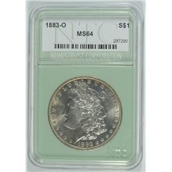 1883-O MORGAN DOLLAR NTC MS-64