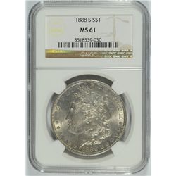 1888-S MORGAN DOLLAR NGC MS-61