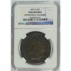 1893-S MORGAN DOLLAR NGC FINE DETAILS