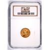 Image 1 : 1912 $2.50 INDIAN GOLD, NGC MS-63  SCARCE