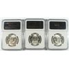 Image 2 : LOT OF ( 3 ) 1950-D FRANKLIN HALF DOLLARS, NGC MS-62 FBL
