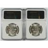 Image 2 : LOT OF ( 2 ) 1949 FRANKLIN HALF DOLLARS, NGC, MS-63 FBL