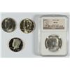 Image 1 : KENNEDY HALF DOLLAR LOT 1969-D NGC MS-65, 1968-D CH BU, 1976-D BU & 1979-S PROOF