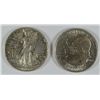 Image 1 : 1945 WALKING LIBERTY HALF DOLLAR AU & 1923-S MONROE AU SCRATCH