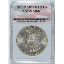 1901-O MORGAN DOLLAR ANGS MS-67 LOOKS BU/CH BU