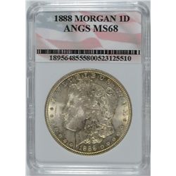 1888 MORGAN DOLLAR ANGS MS-68 LOOKS CH BU