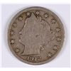 Image 1 : 1912-S LIBERTY NICKEL, VG / FINE