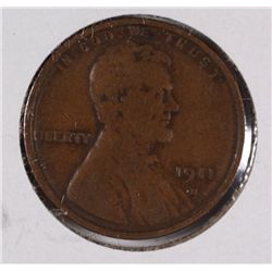 1911-S LINCOLN CENT FINE