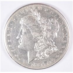 1884-S MORGAN DOLLAR AU
