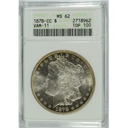 1878-CC MORGAN DOLLAR ANACS MS-62