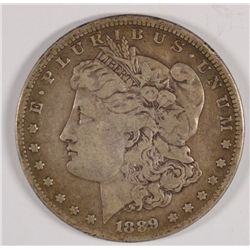 1889-CC MORGAN DOLLAR F/VF KEY DATE CARSON CITY