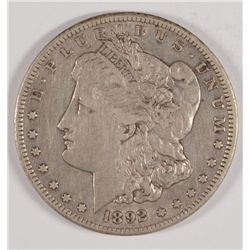 1892-CC MORGAN DOLLAR XF