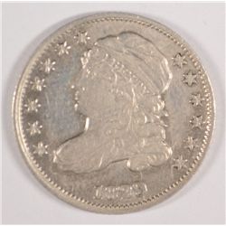 1829 CAPPED BUST DIME, AU-55