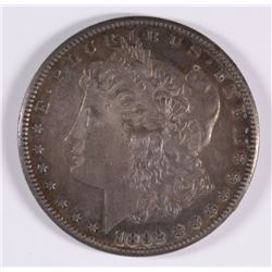 1892-CC MORGAN SILVER DOLLAR, AU-55 NICE!!