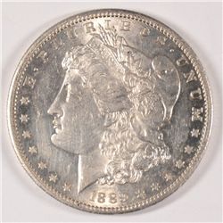 1889-S MORGAN SILVER DOLLAR, MS-63