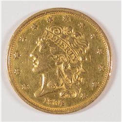1834 CLASSIC HEAD $5 GOLD AU-55