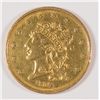 Image 1 : 1834 CLASSIC HEAD $5 GOLD AU-55