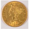 Image 1 : 1851-O $10.00 GOLD, MS-62, NICE YELLOW COLOR,  RARE, SELDOM FOUND IN MINT STATE