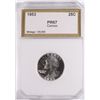 Image 1 : 1953 WASHINGTON QUARTER PCI PR-67 CAMEO