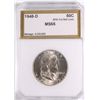 Image 1 : 1948-D FRANKLIN HALF DOLLAR PCI MS-65 95% FULL BELL LINES