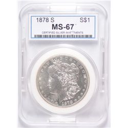 1878-S MORGAN DOLLAR CSI MS-67
