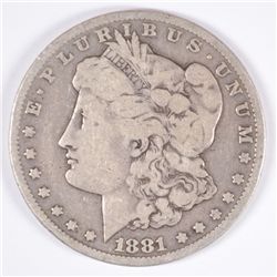 1881-CC MORGAN DOLLAR G/VG